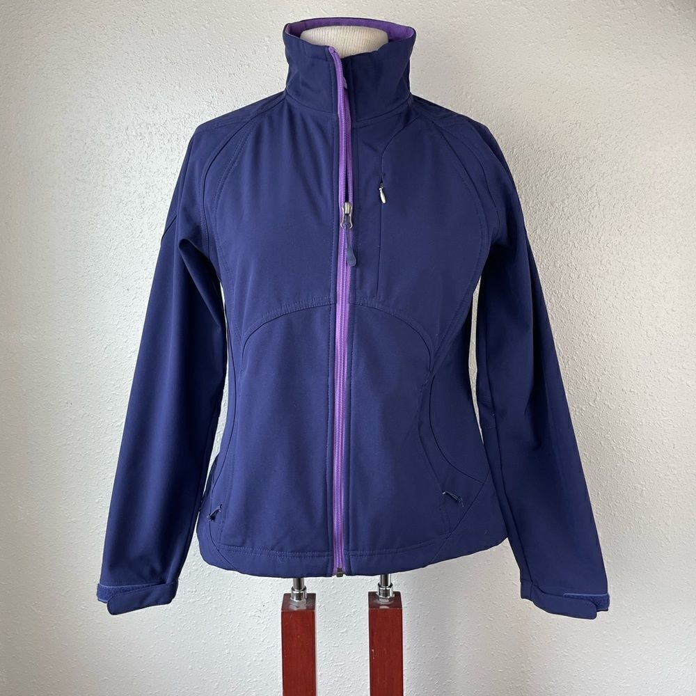 Double Diamond Full Zip Purple Jacket Size S EUC